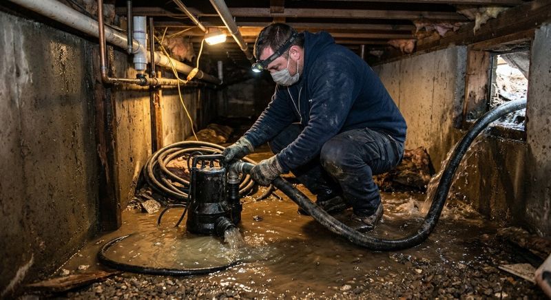 Crawlspace Water Removal in Santa Rosa, CA