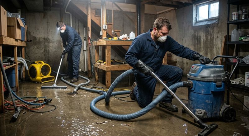 Basement Water Cleanup in Santa Rosa, CA