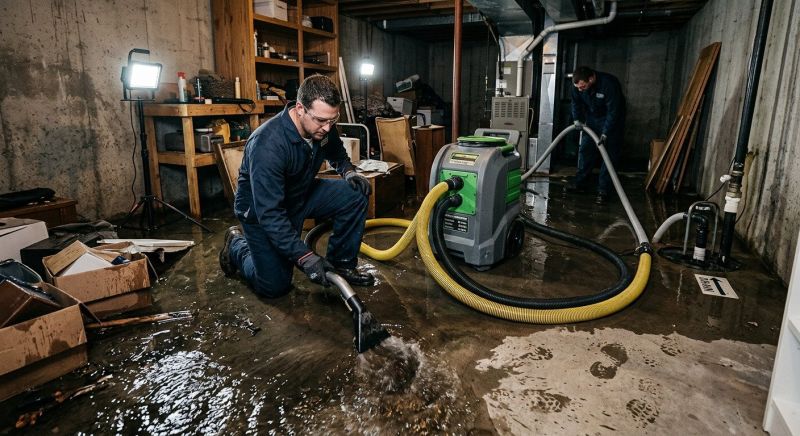 Basement Water Removal in Santa Rosa, CA