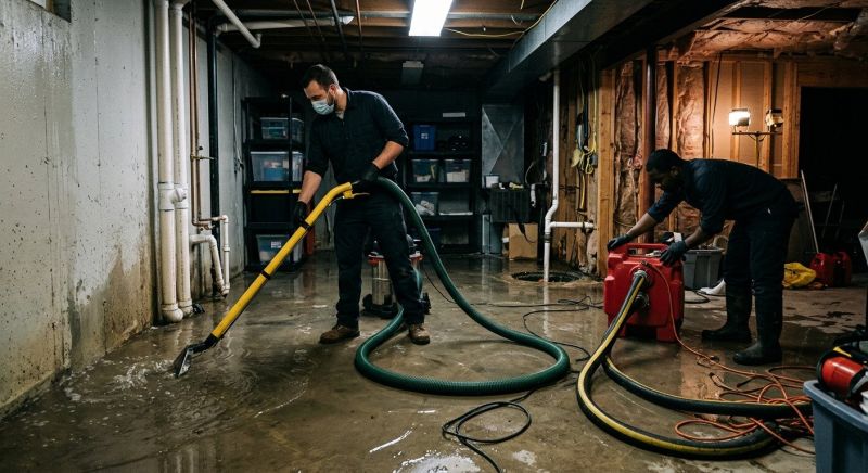 Basement Water Removal in Santa Rosa, CA