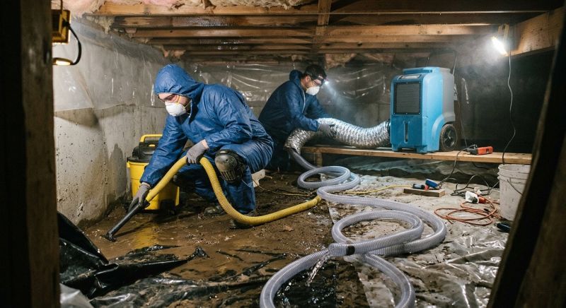Crawlspace Water Restoration in Santa Rosa, CA