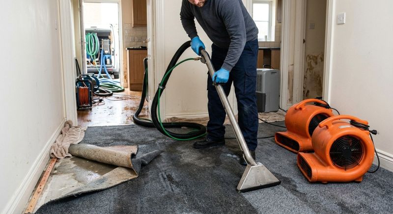 Wet Carpet Drying in Santa Rosa, CA