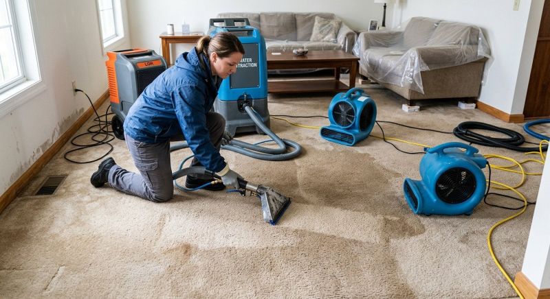 Wet Carpet Restoration in Santa Rosa, CA