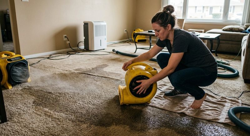 Wet Carpet Restoration in Santa Rosa, CA
